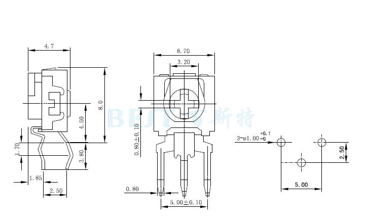 碳膜可調電阻RM065-H5